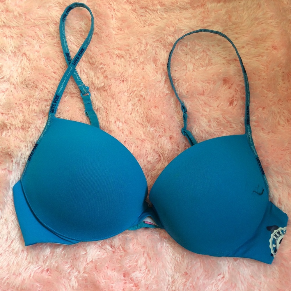 Blue VS push-up bra
